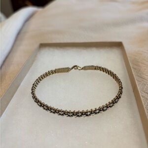Chic Two-Tone Chain Bracelet